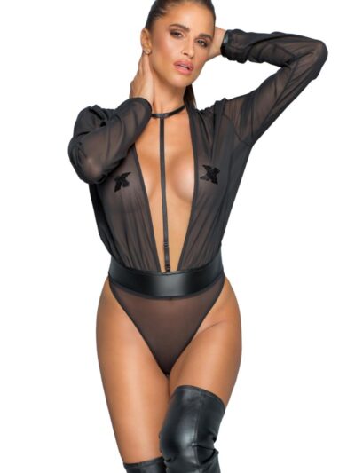 F328 Mesh body mit verstellbarem Gurt von Noir Handmade